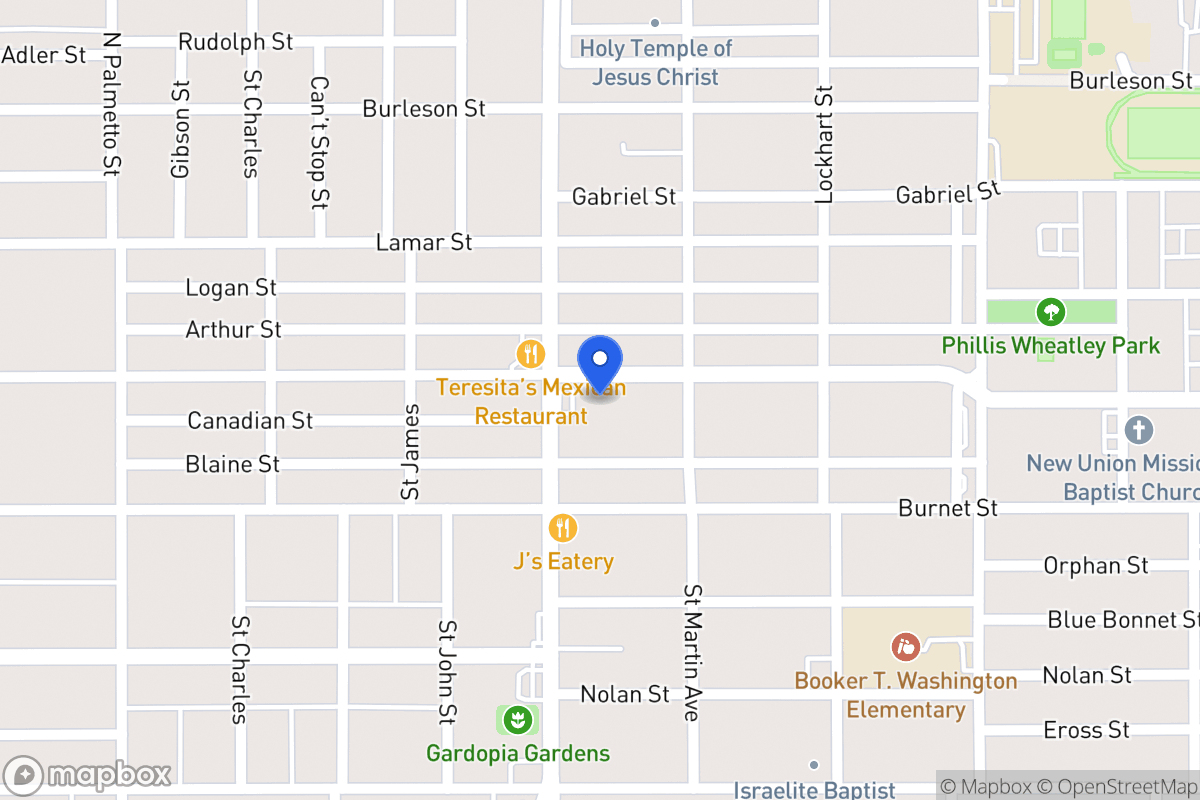 Map of 1412  Hays St