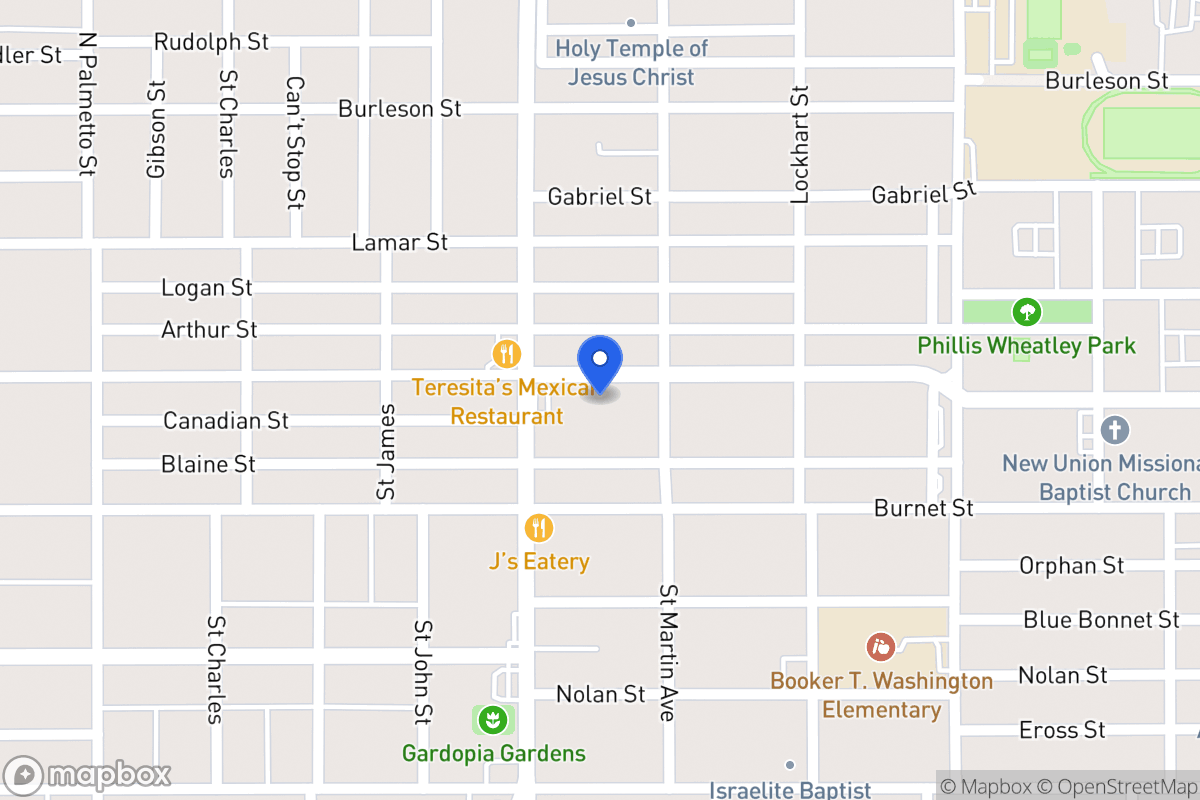 Map of 1420  Hays St