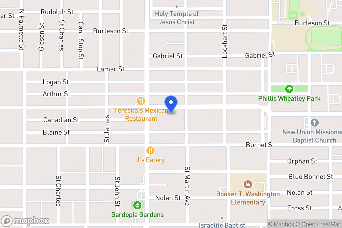 Map of 1422  Hays St
