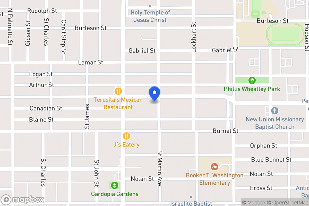 Map of 1438  Hays St