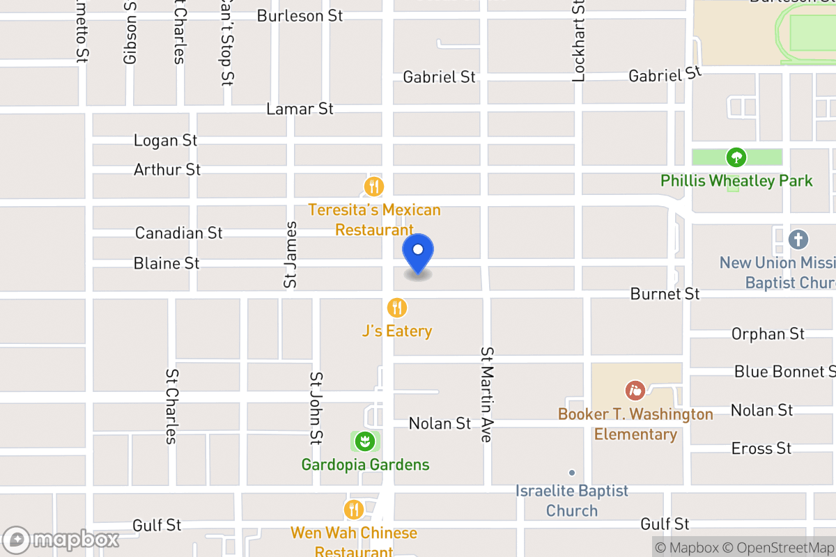 Map of 1505  Burnet St