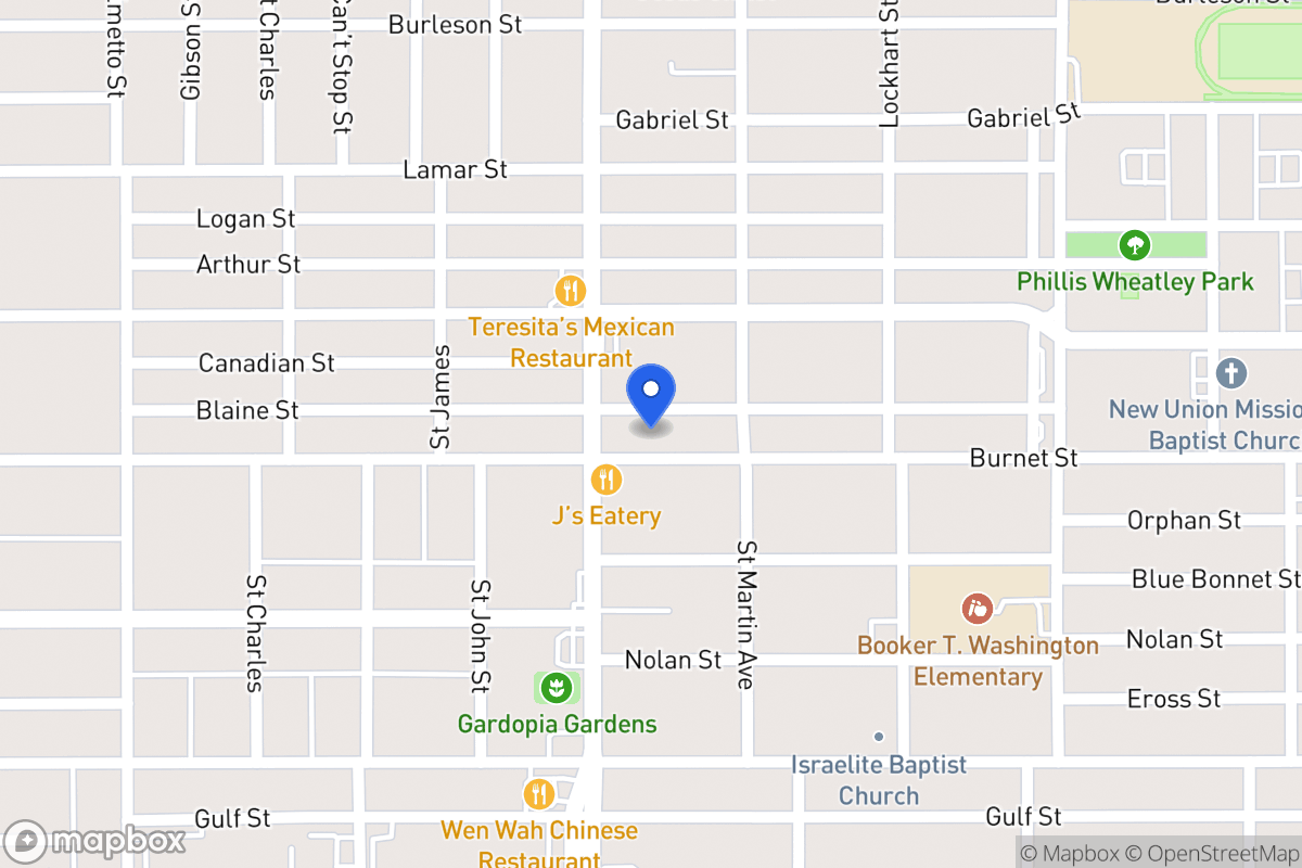 Map of 1507  Burnet St
