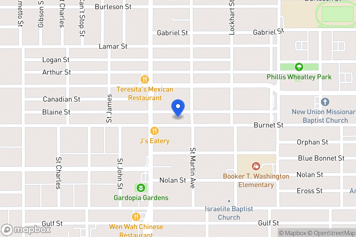 Map of 1521  Burnet St