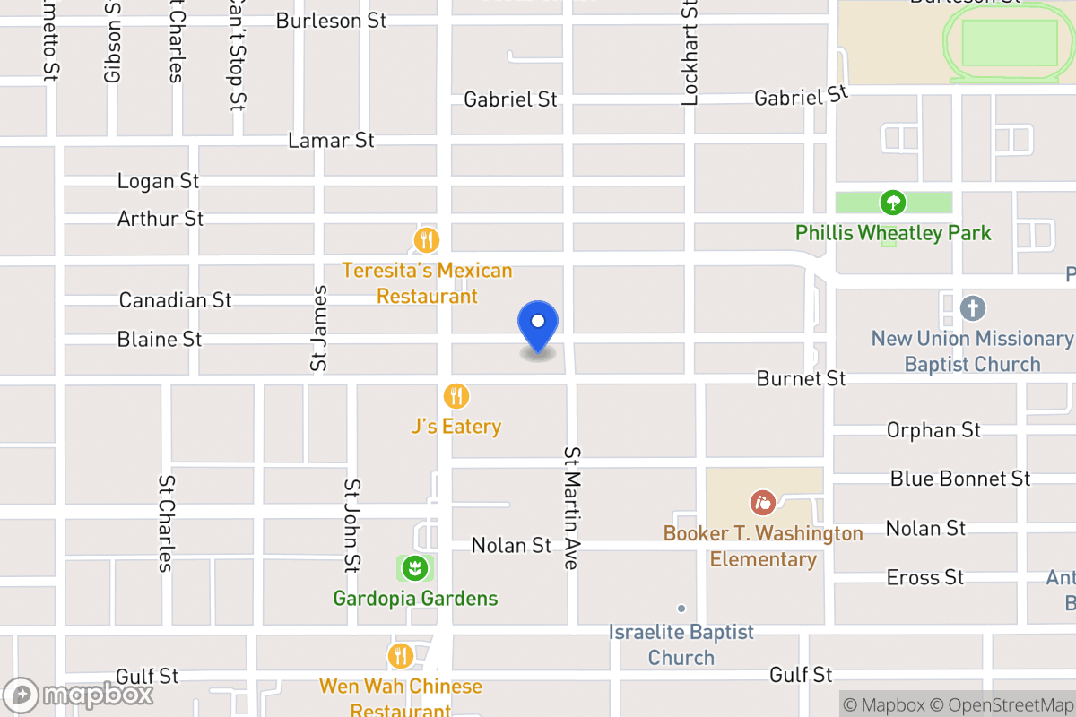 Map of 1529  Burnet St