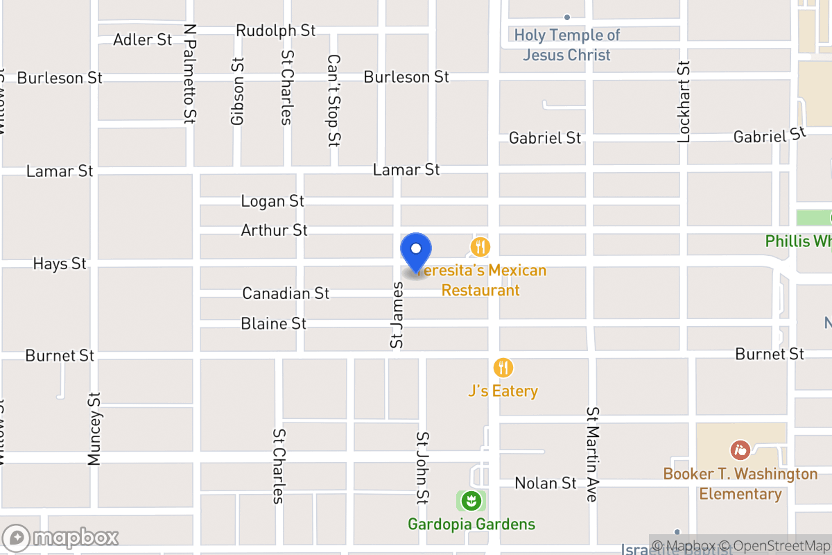 Map of 1306  Hays St