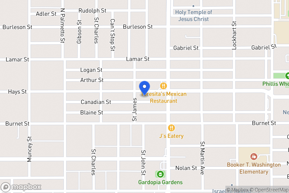 Map of 1310  Hays St