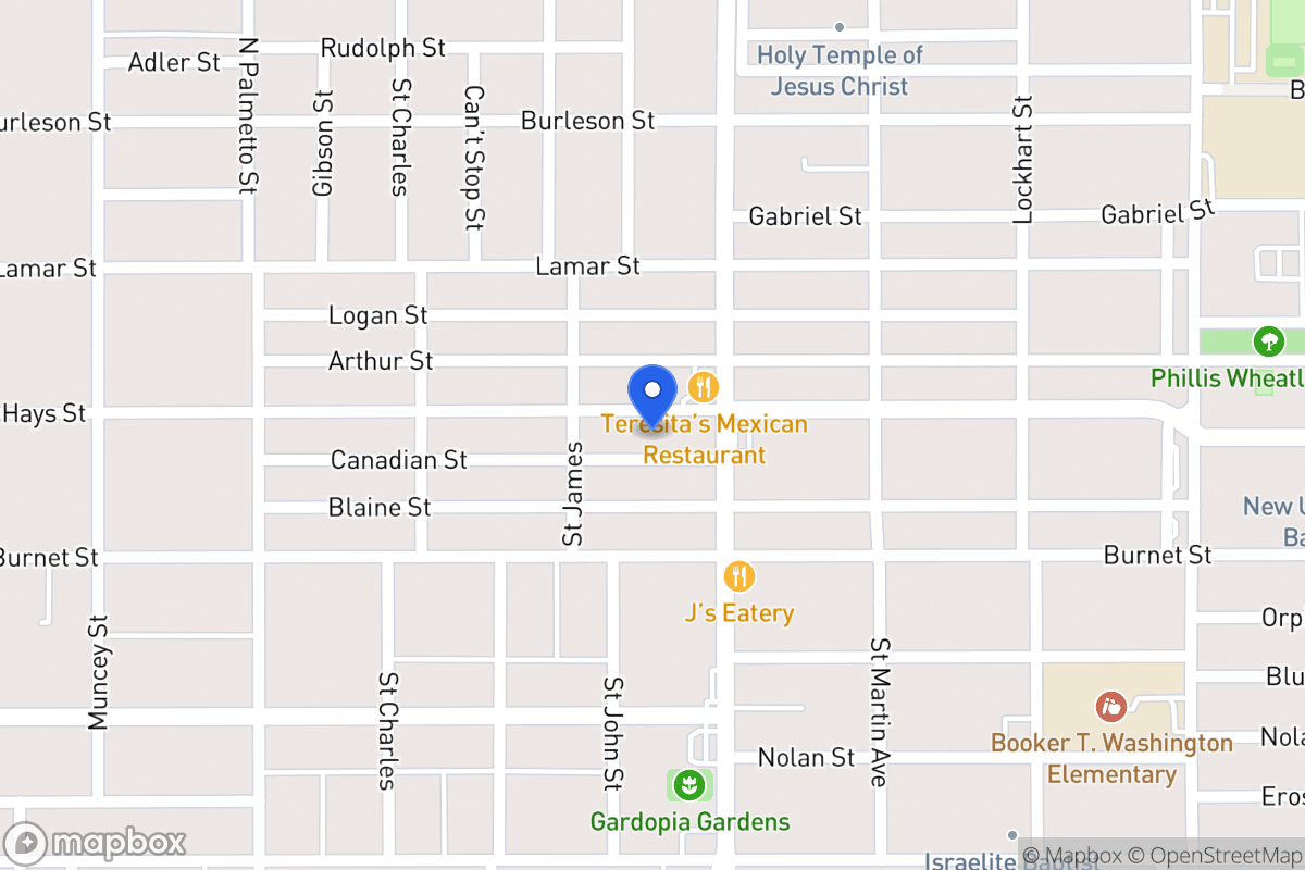 Map of 1318  Hays St