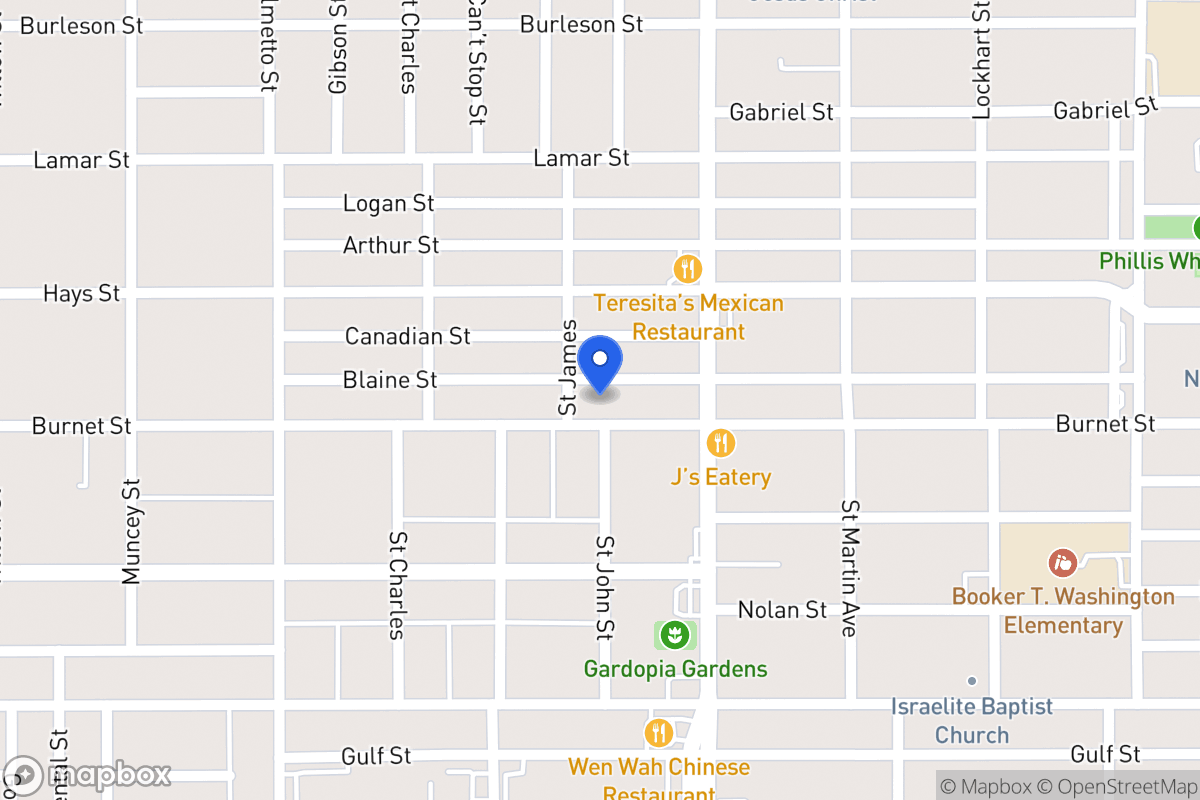 Map of 1405  Burnet St