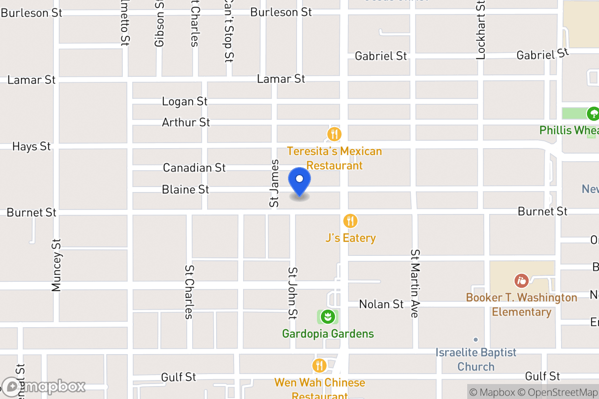 Map of 1409  Burnet St