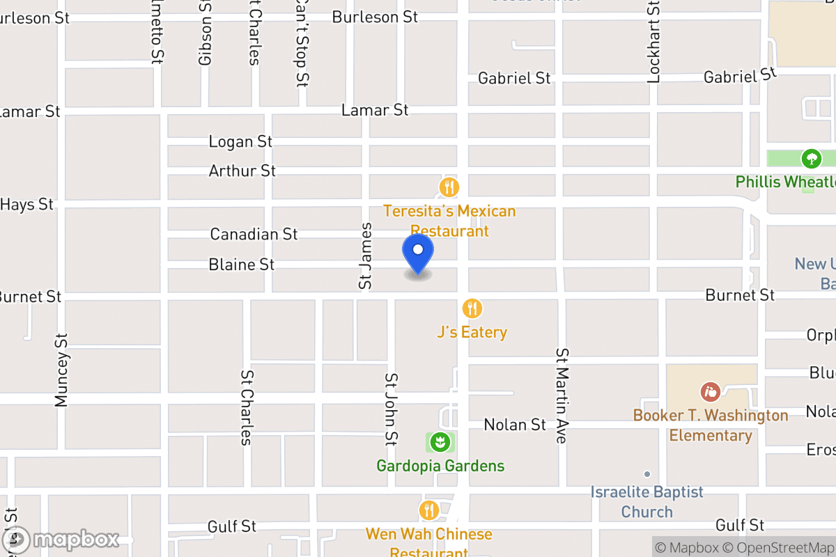 Map of 1421  Burnet St