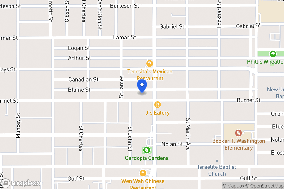 Map of 1427  Burnet St