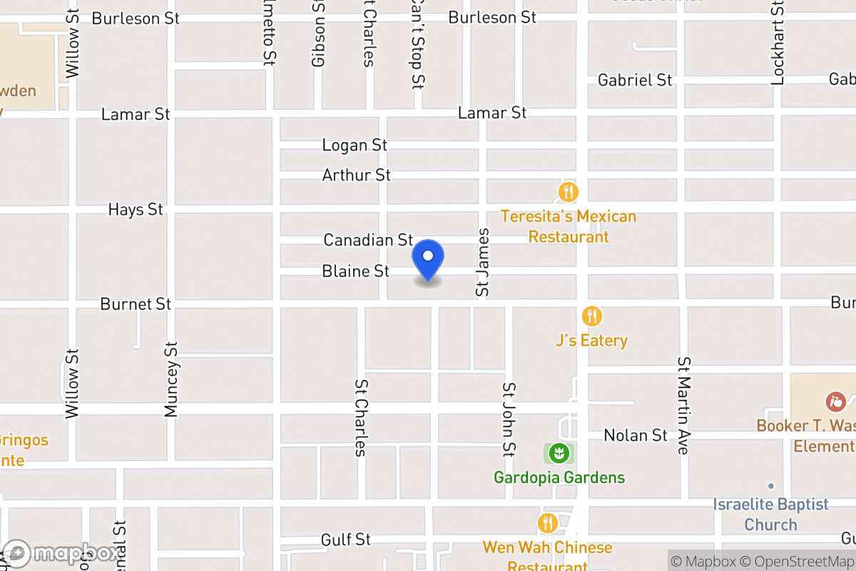 Map of 1315  Burnet St