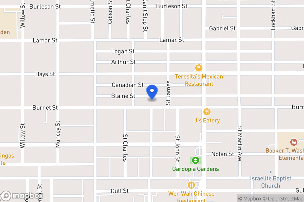 Map of 1319  Burnet St