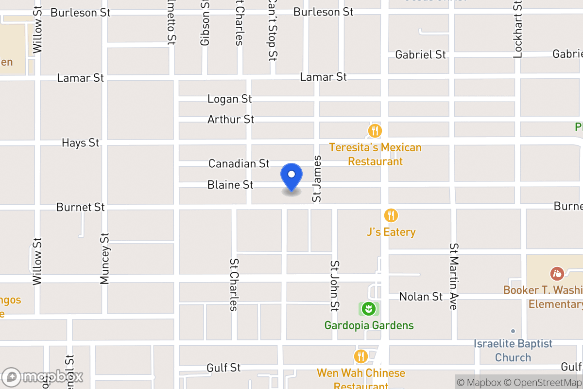 Map of 1321  Burnet St