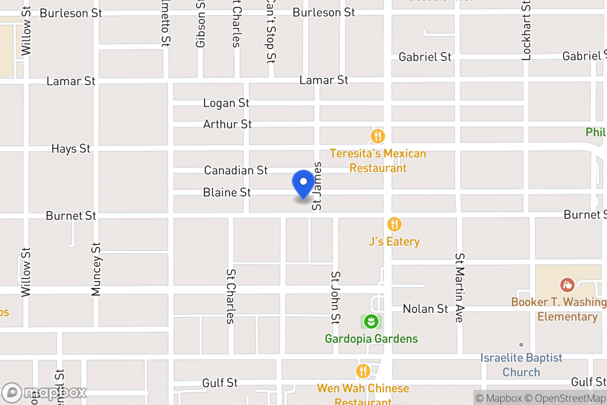 Map of 1329  Burnet St