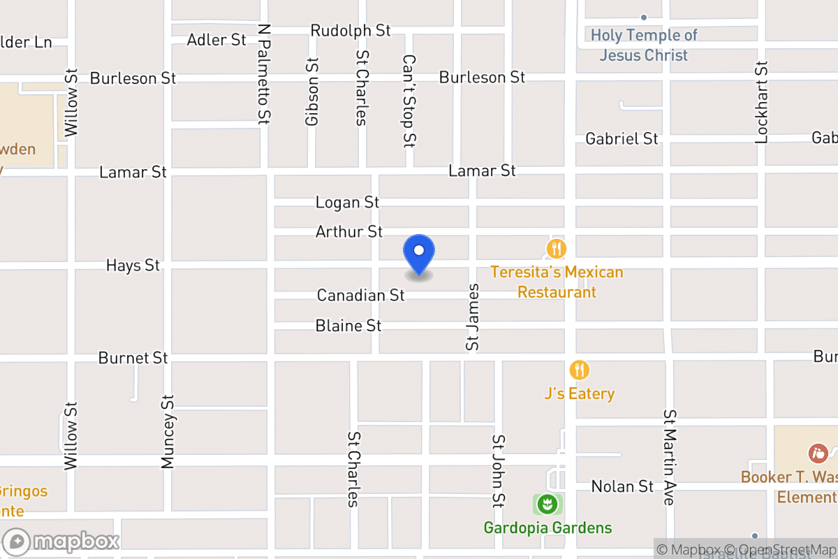 Map of 1214  Hays St