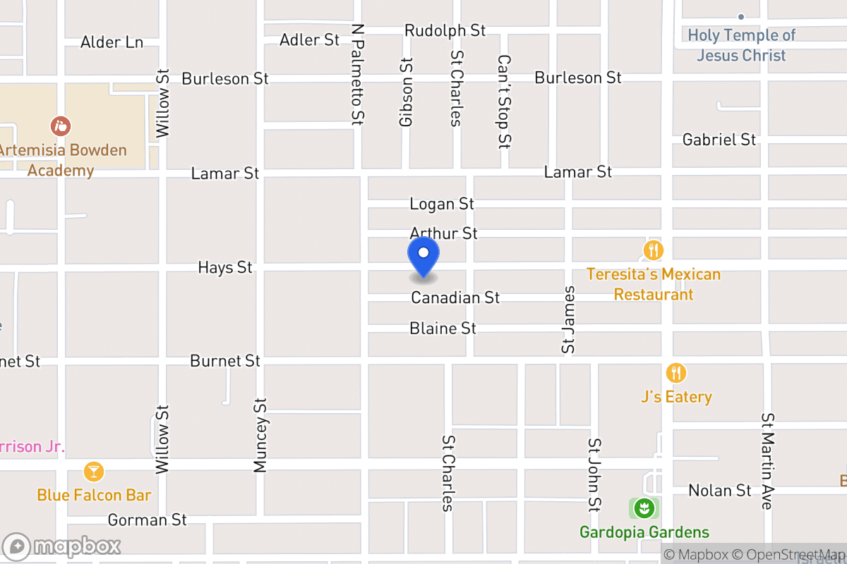Map of 1118  Hays St