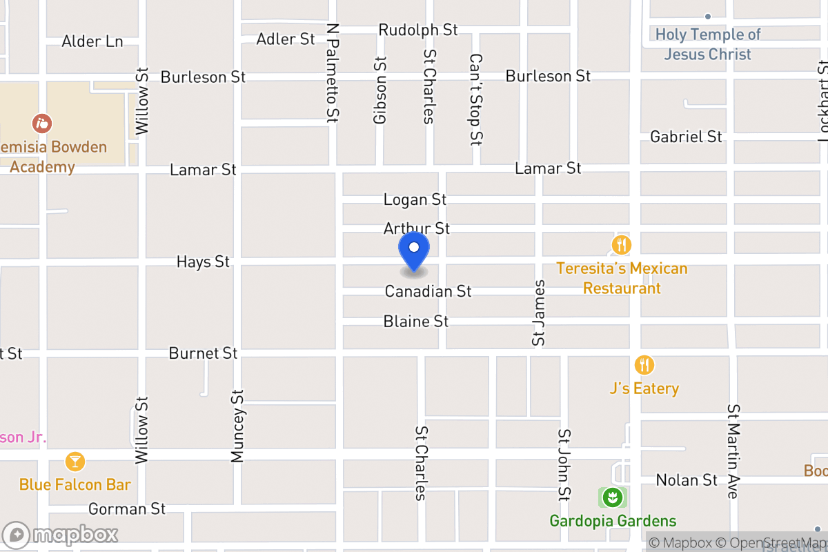 Map of 1130  Hays St