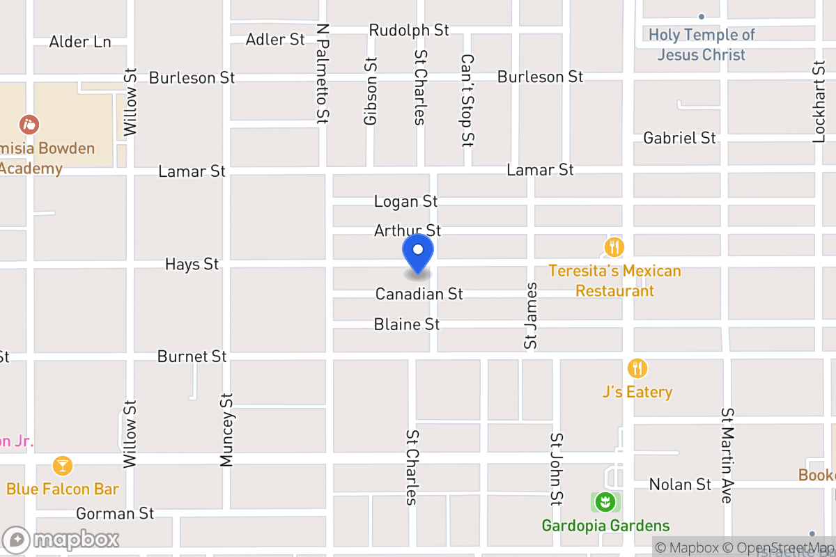 Map of 1132  Hays St