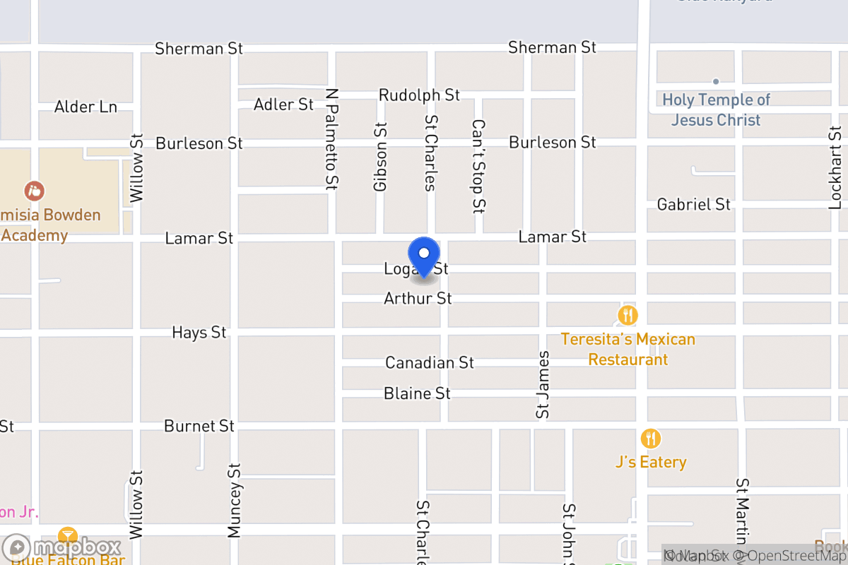 Map of 411  Saint Charles