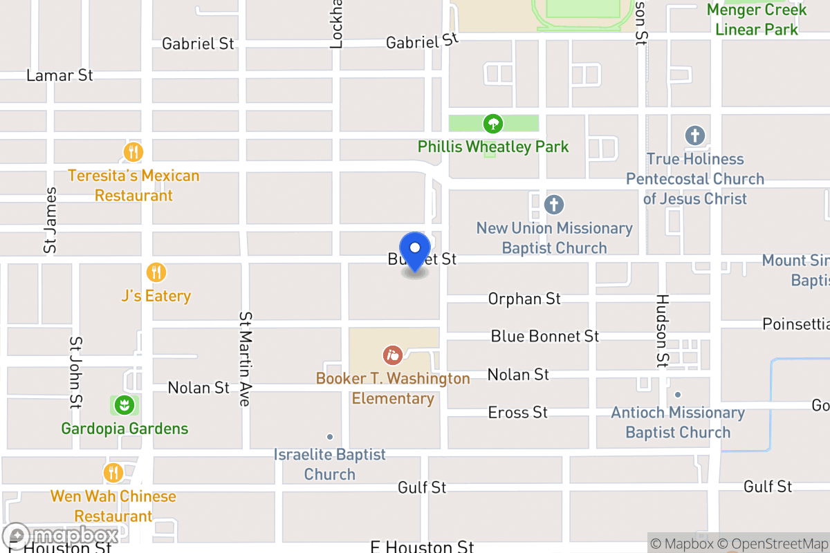 Map of 1730  Burnet St