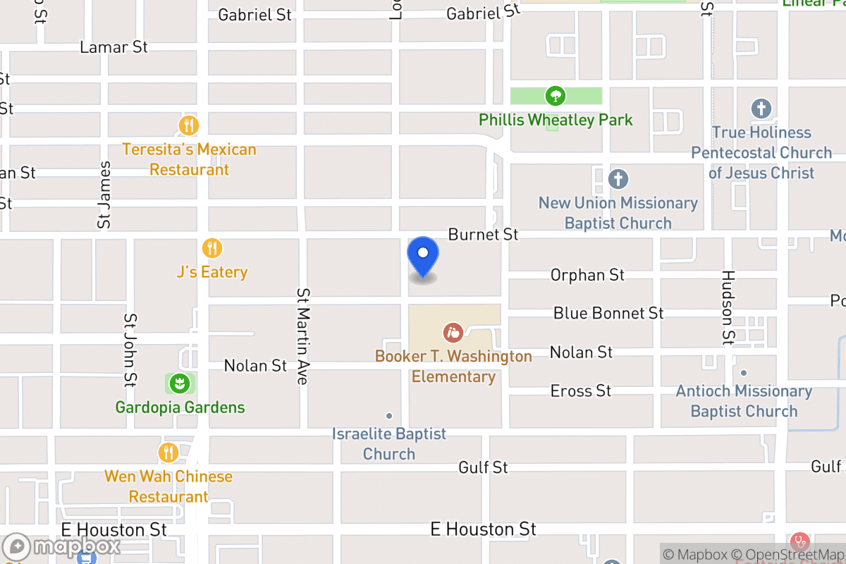 Map of 303  Blue Bonnet St
