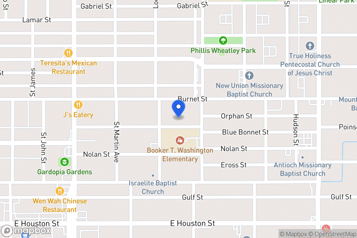 Map of 317  Blue Bonnet St