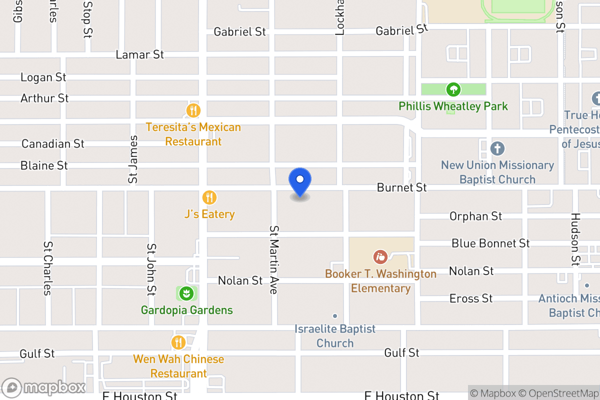 Map of 1618  Burnet St