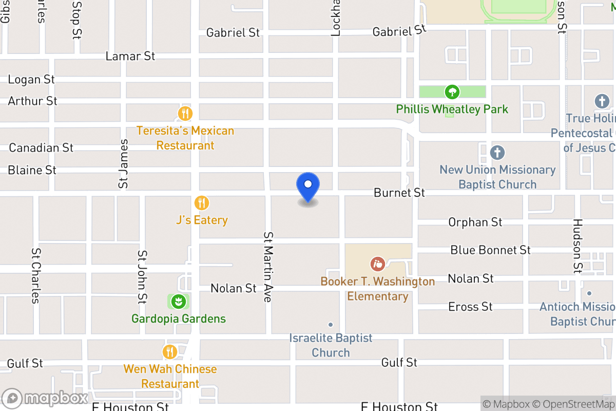 Map of 1622  Burnet St
