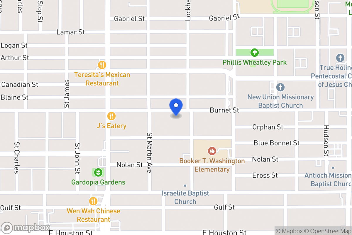 Map of 1626  Burnet St