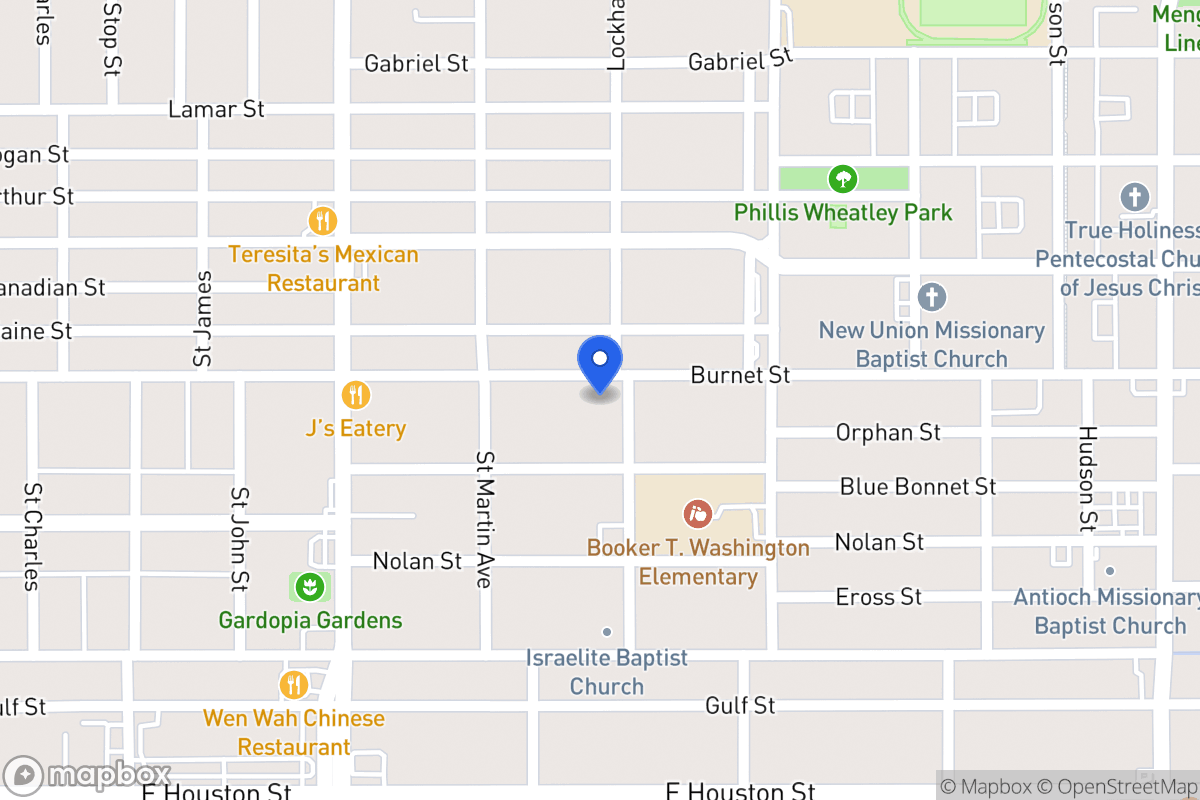 Map of 1634  Burnet St