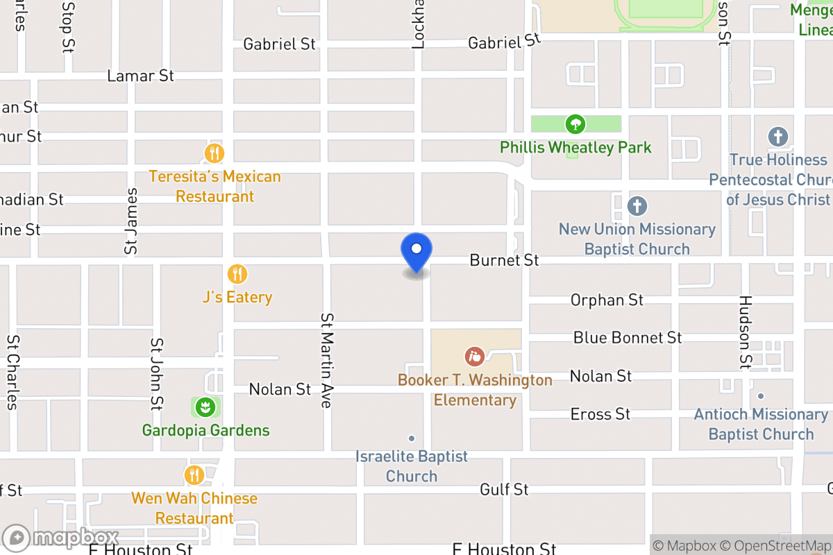 Map of 1638  Burnet St