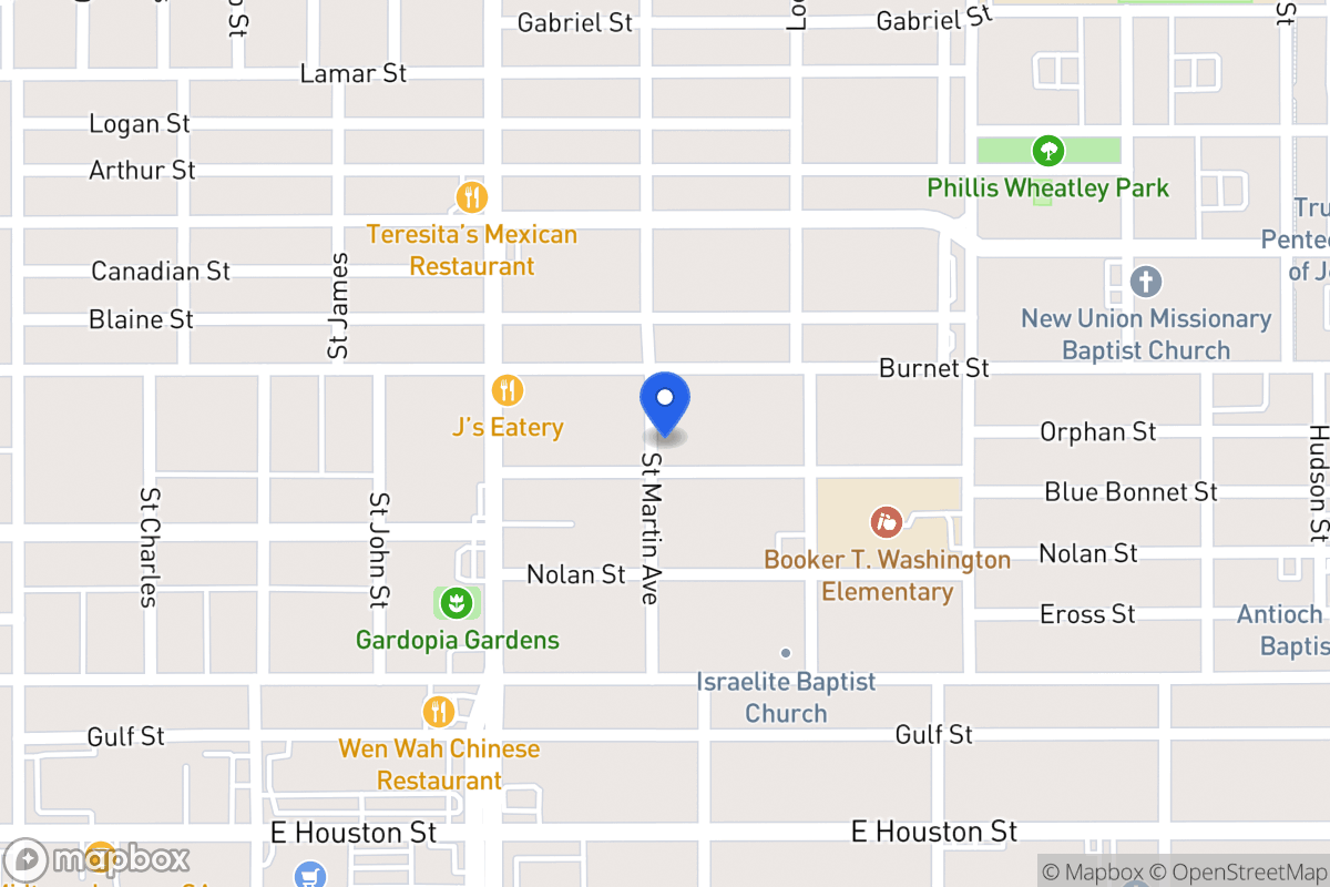 Map of 203  Blue Bonnet St