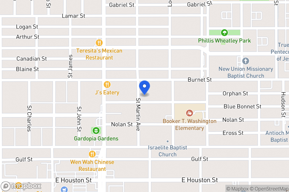 Map of 207  Blue Bonnet St