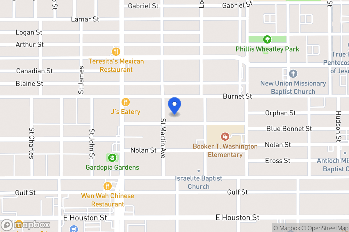 Map of 211  Blue Bonnet St