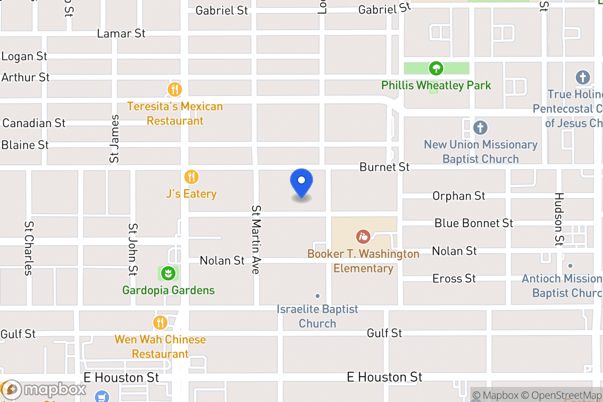Map of 227  Blue Bonnet St
