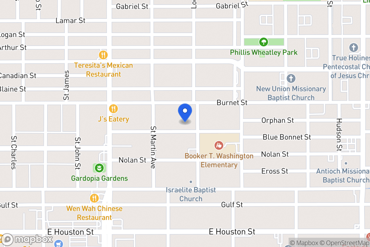 Map of 231  Blue Bonnet St