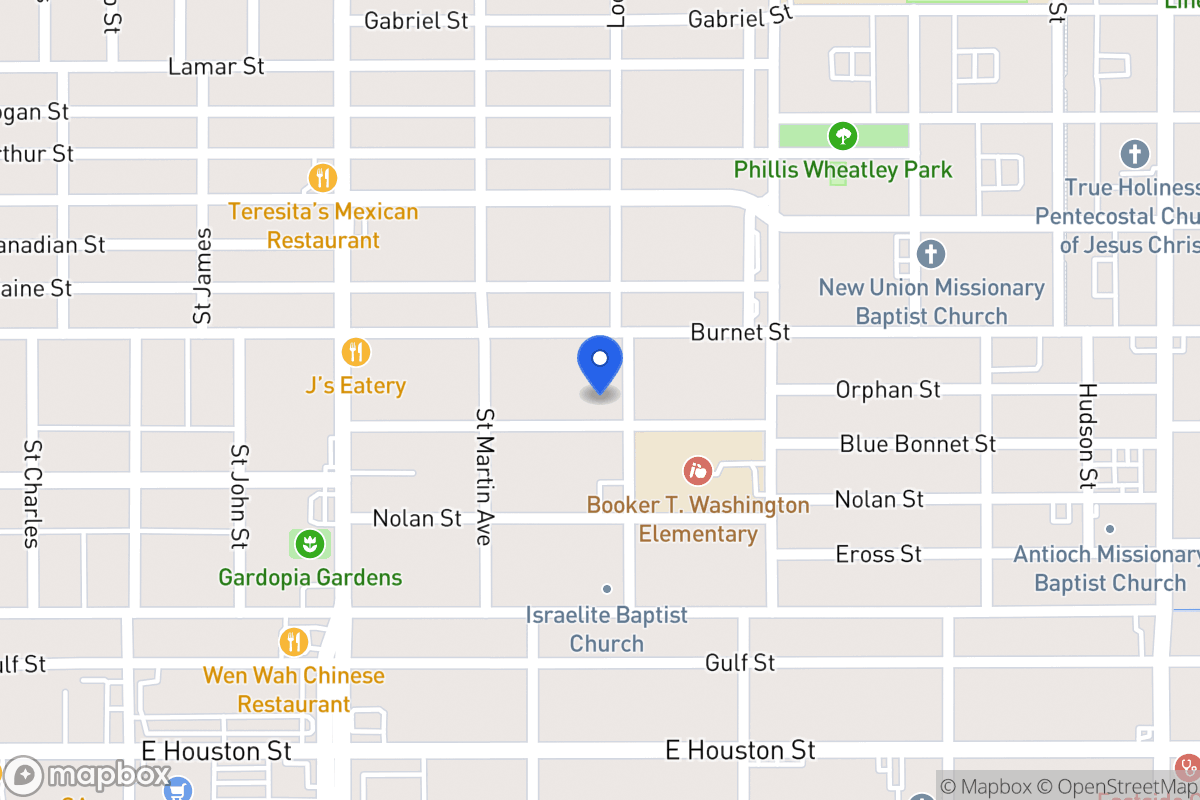 Map of 235  Blue Bonnet St