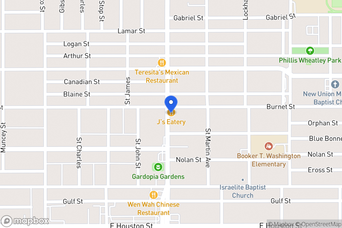 Map of 734 N New Braunfels Ave