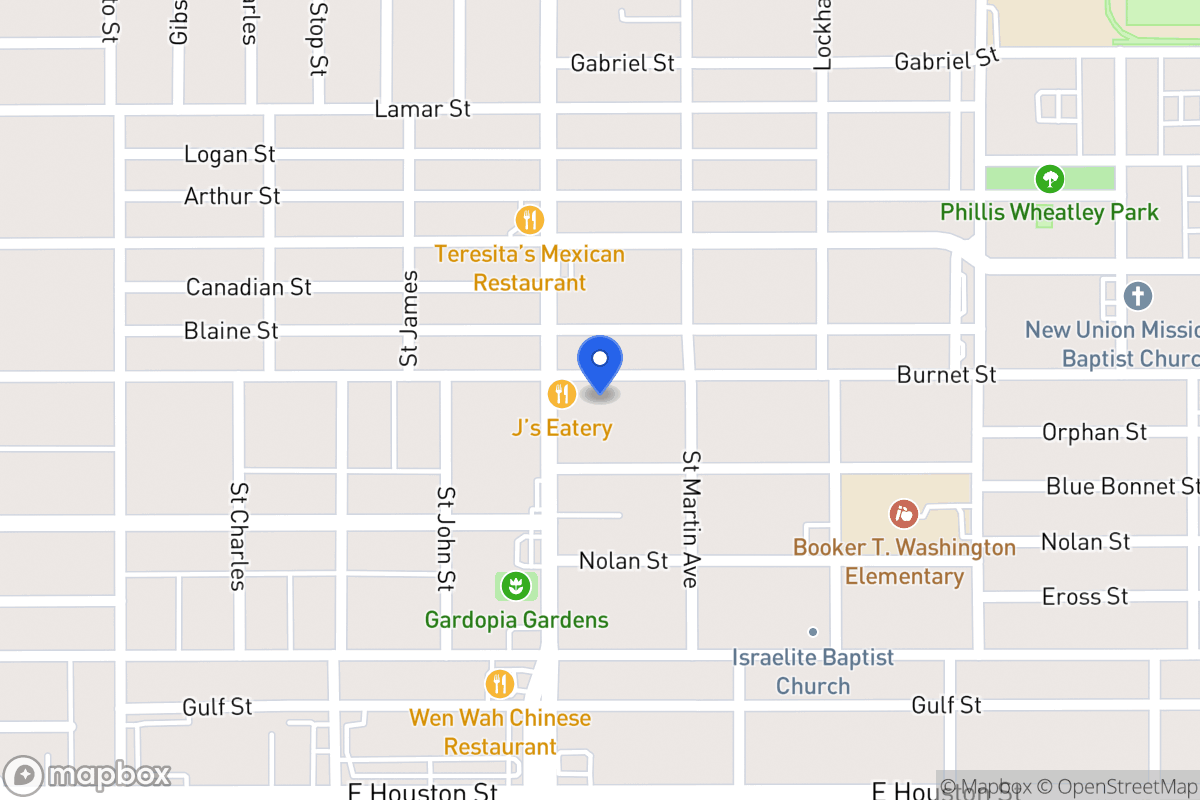 Map of 1510  Burnet St