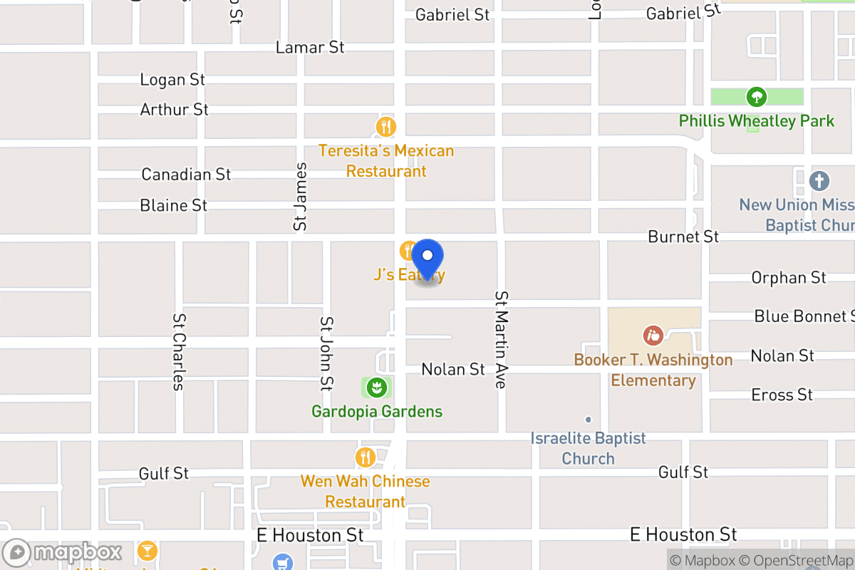 Map of 109  Blue Bonnet St