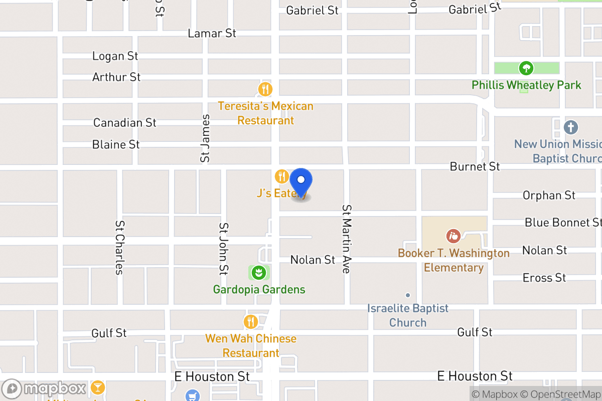 Map of 111  Blue Bonnet St