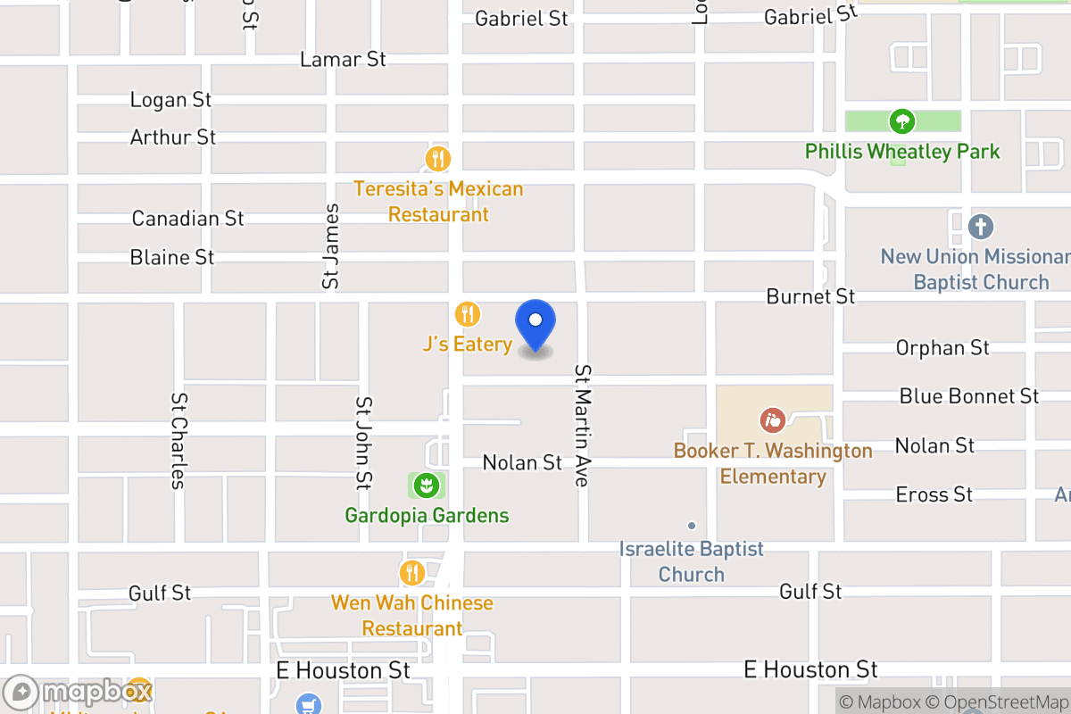 Map of 119  Blue Bonnet St