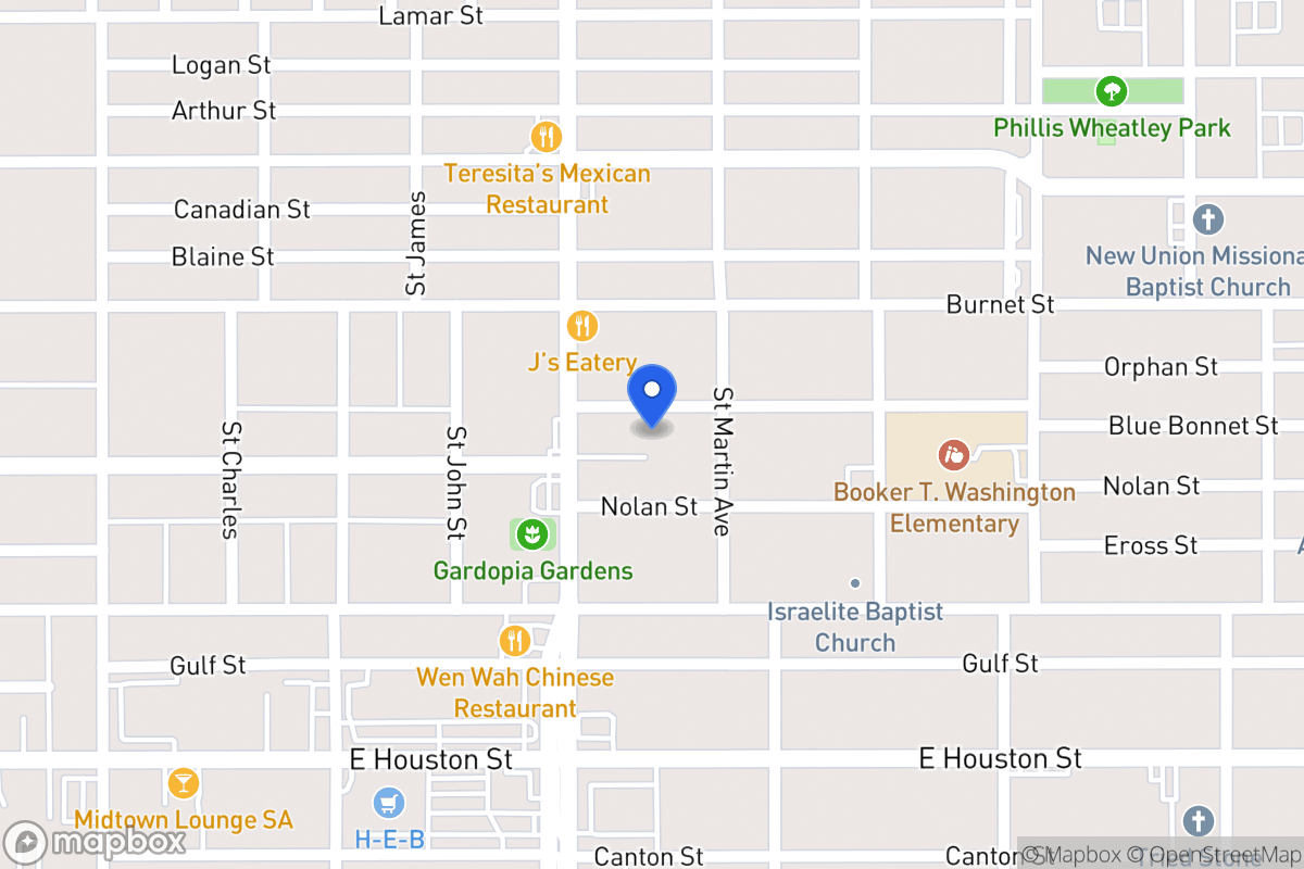 Map of 116  Blue Bonnet St