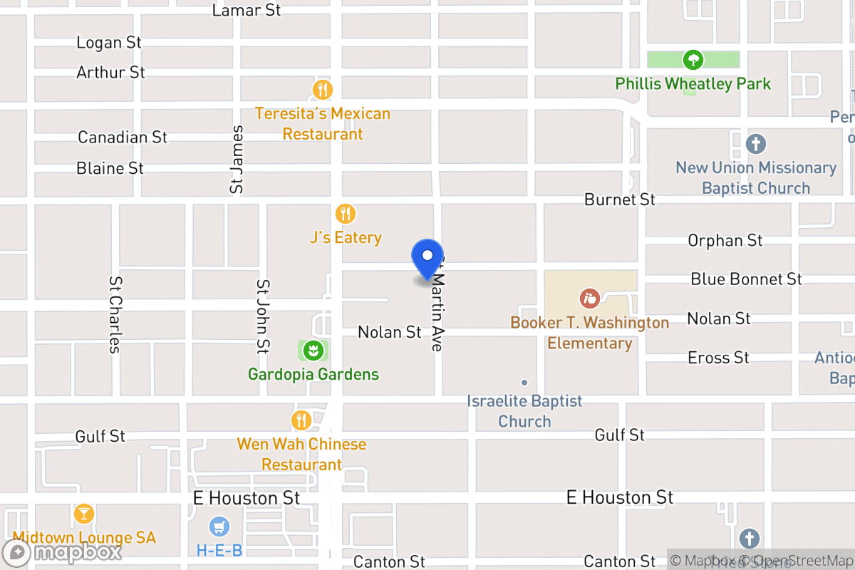 Map of 138  Blue Bonnet St
