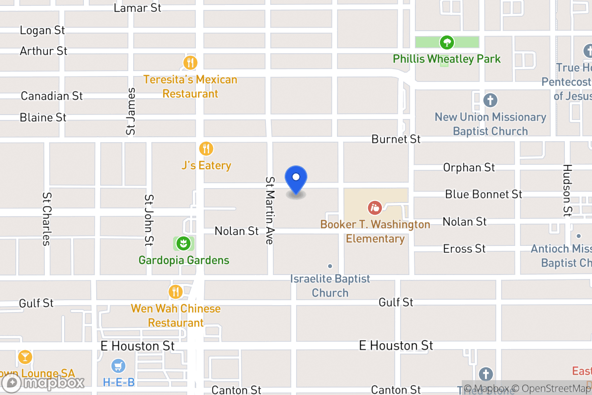 Map of 214  Blue Bonnet St
