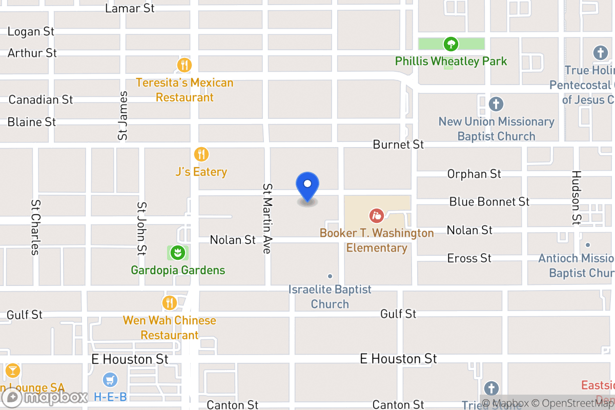 Map of 222  Blue Bonnet St
