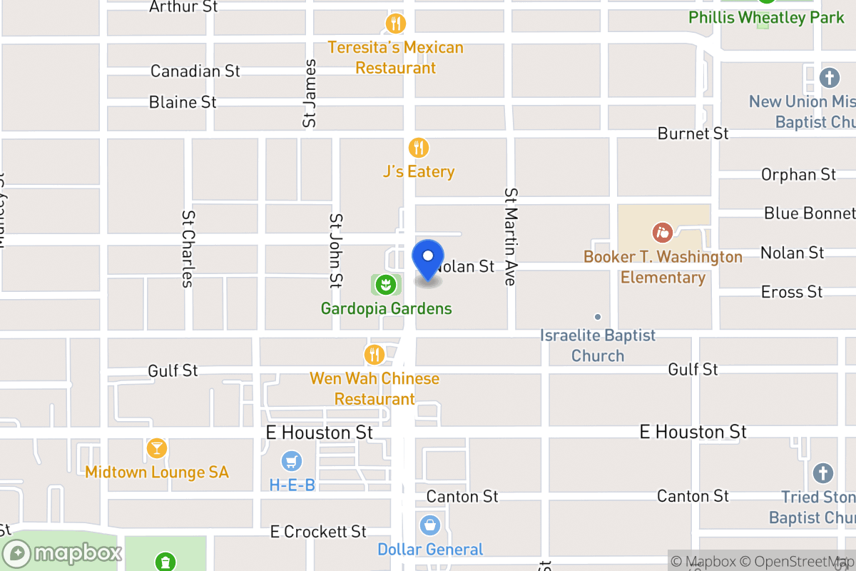 Map of 618 N New Braunfels Ave