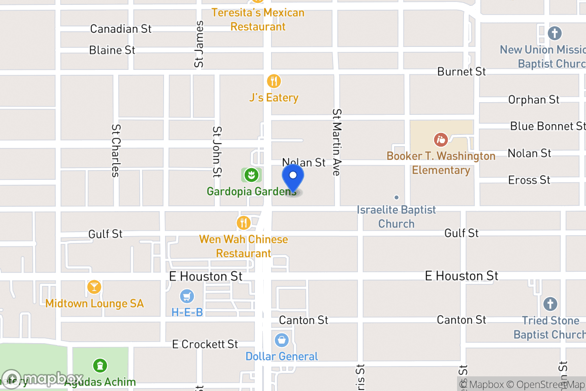 Map of 1515  Dawson St