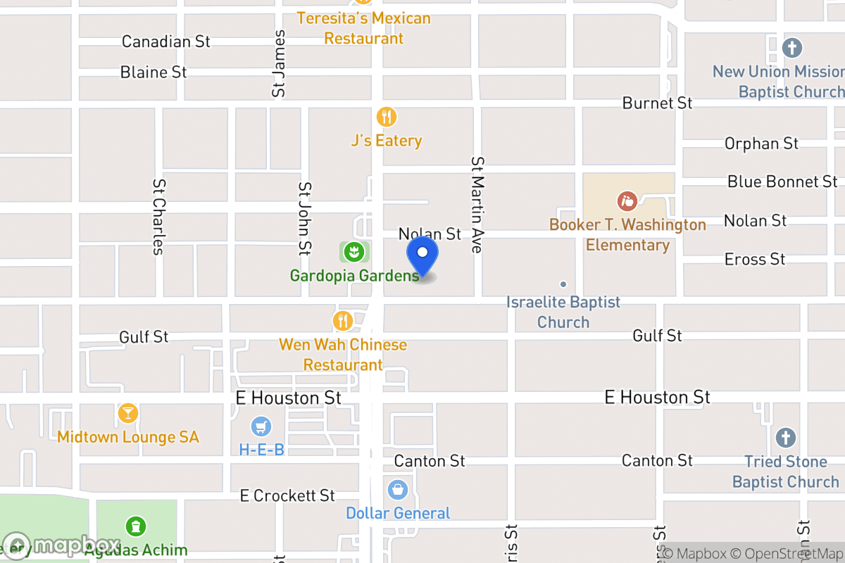 Map of 1517  Dawson St